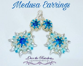 PDF beading pattern MEDUSA EARRINGS