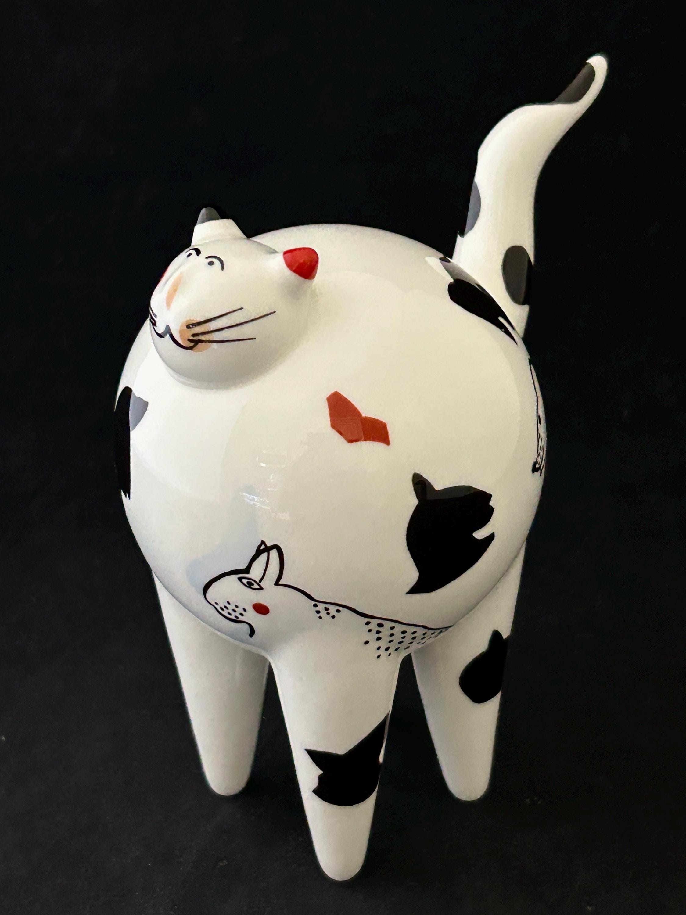 希少 Villeroy & Boch ビレロイ&ボッホ 猫の置物 陶器 Villeroy boch cat - Etsy 日本