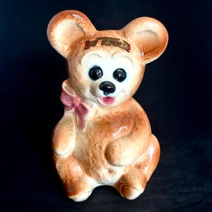 Vintage Teddy Bear Vase - Etsy