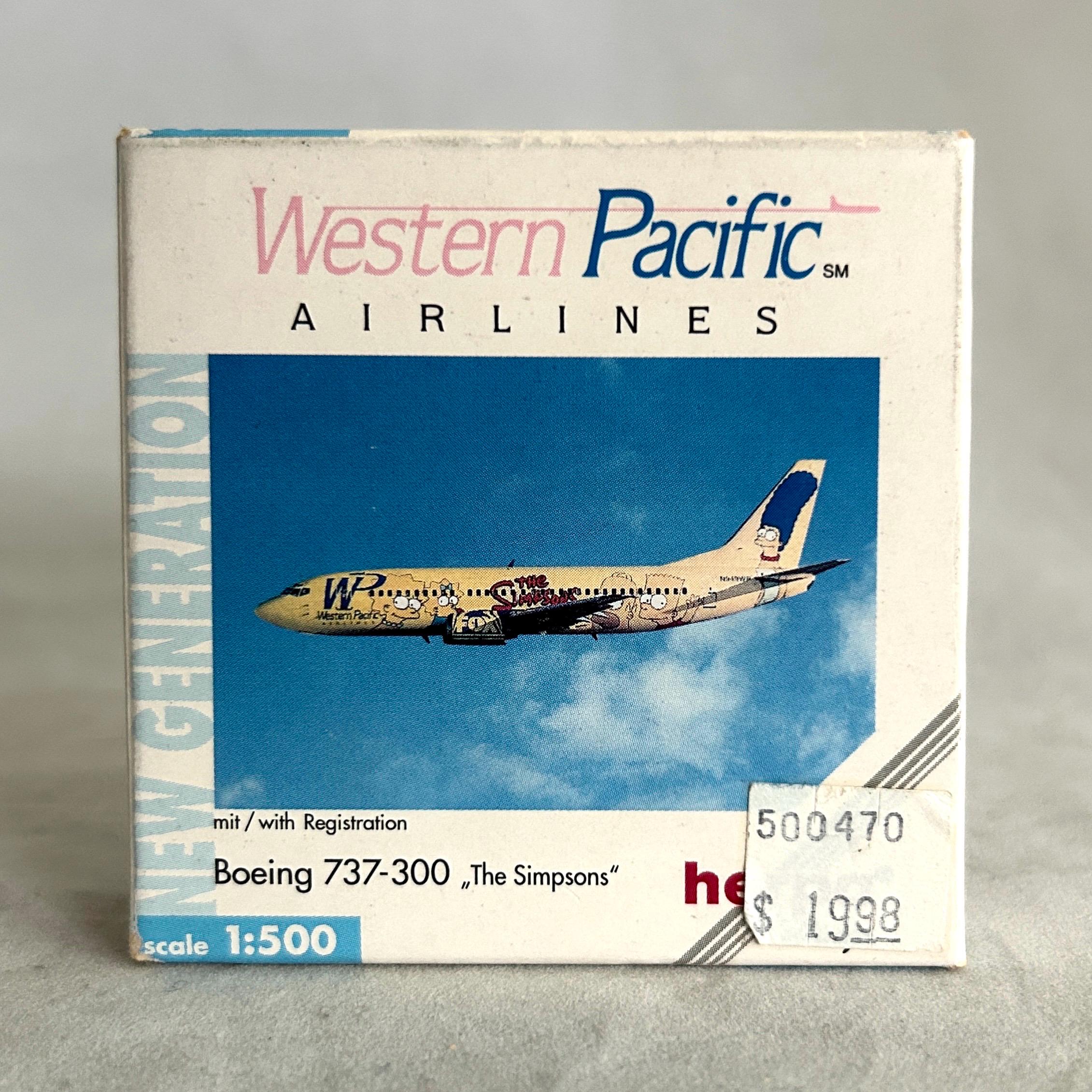 Herpa Wings Western Pacific Airlines Boeing 737-300 