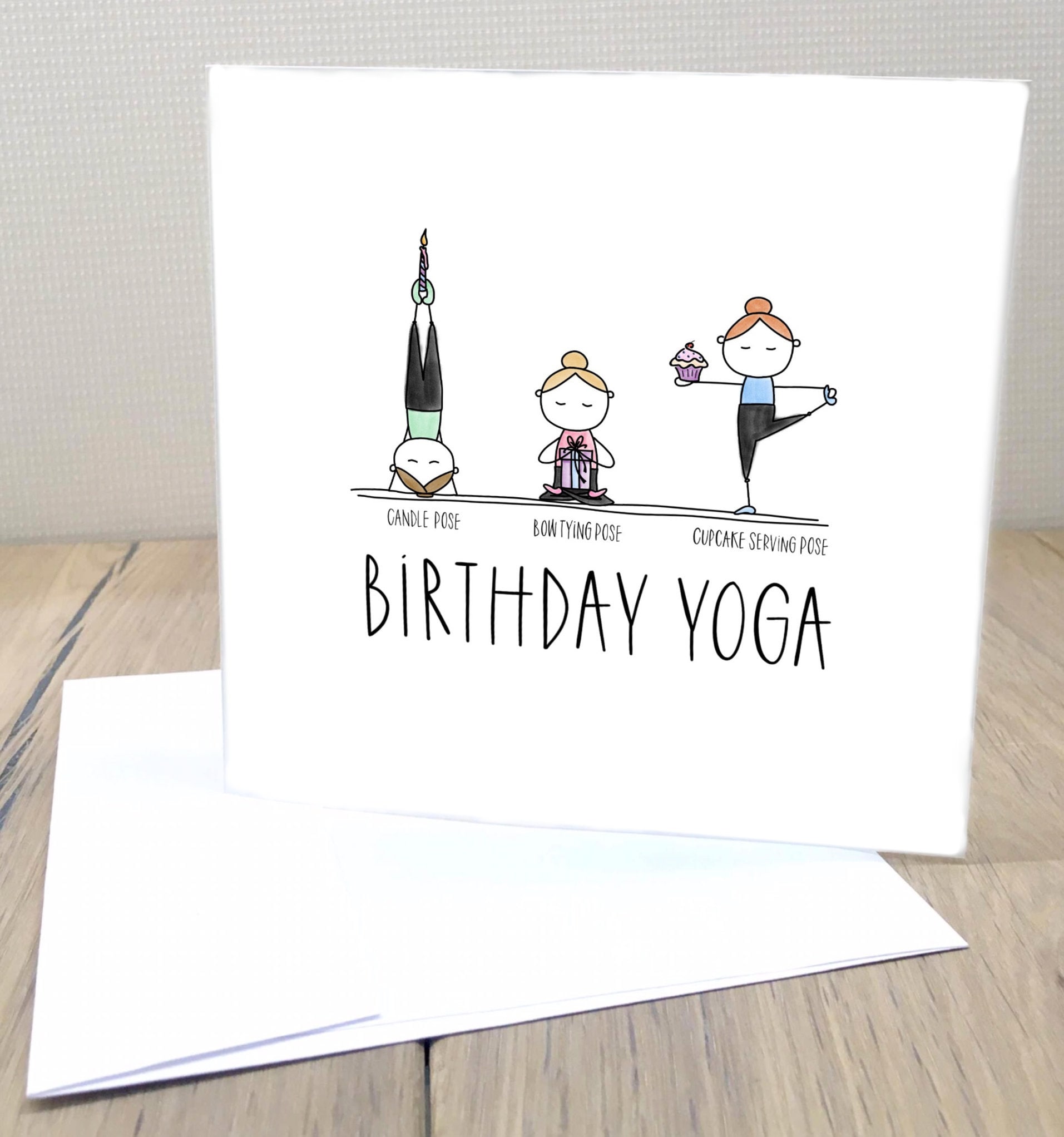 GeburtstagYoga Geburtstagskarte Etsy