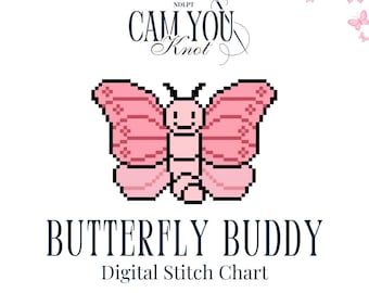 Jelly Farfalla - Schema digitale per punto ricamo