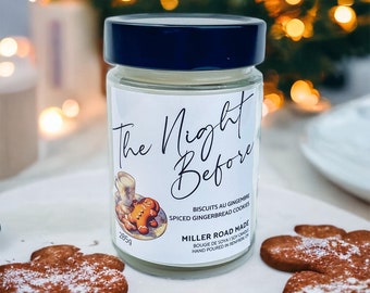 The NIGHT BEFORE - Soy Candle | Small Batch soy wax candle, Christmas candle, spiced gingerbread soy candle