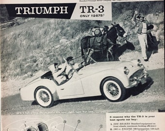 Triumph Tr3 Etsy