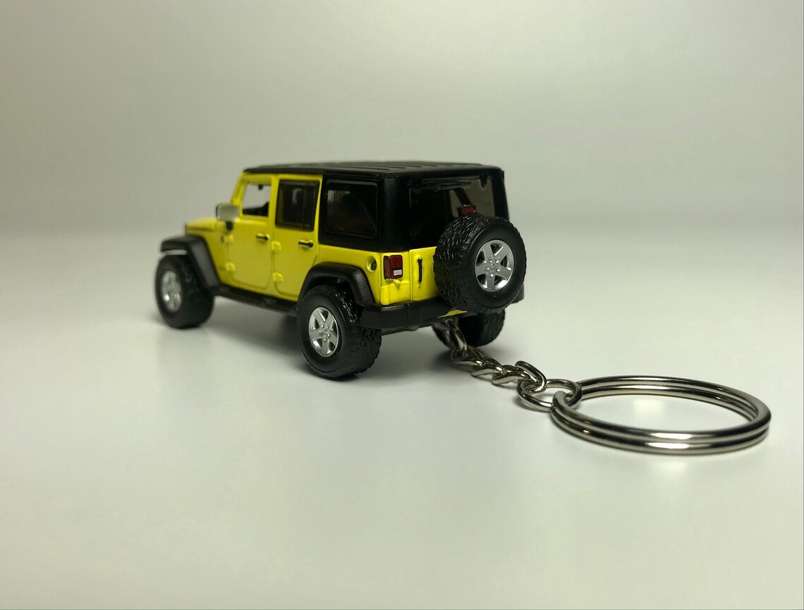 Jeep Wrangler Unlimited Llavero novelty hecho de 1/64 escala Etsy