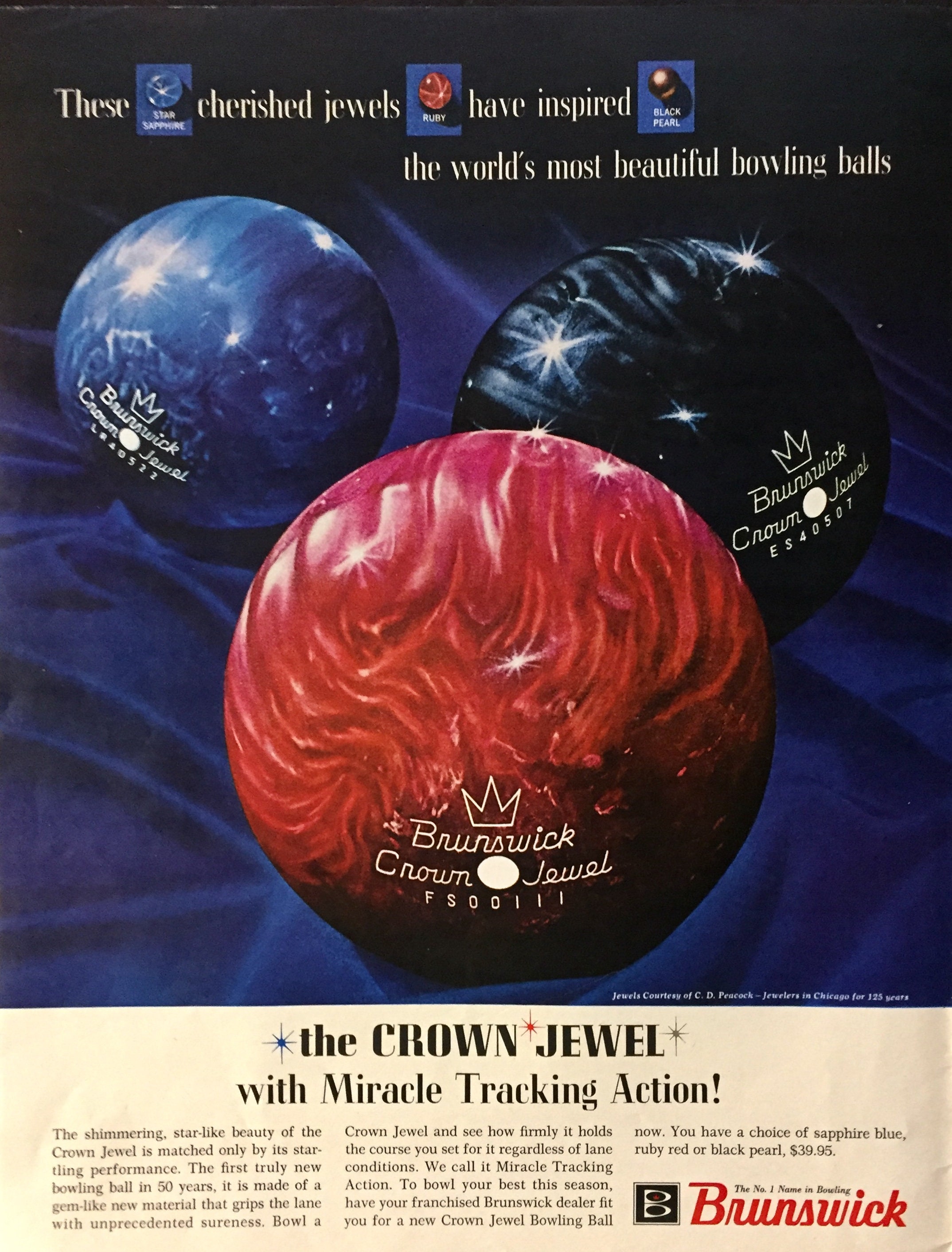 Brunswick Bowling Balls 1963 Original Advertisement Etsy