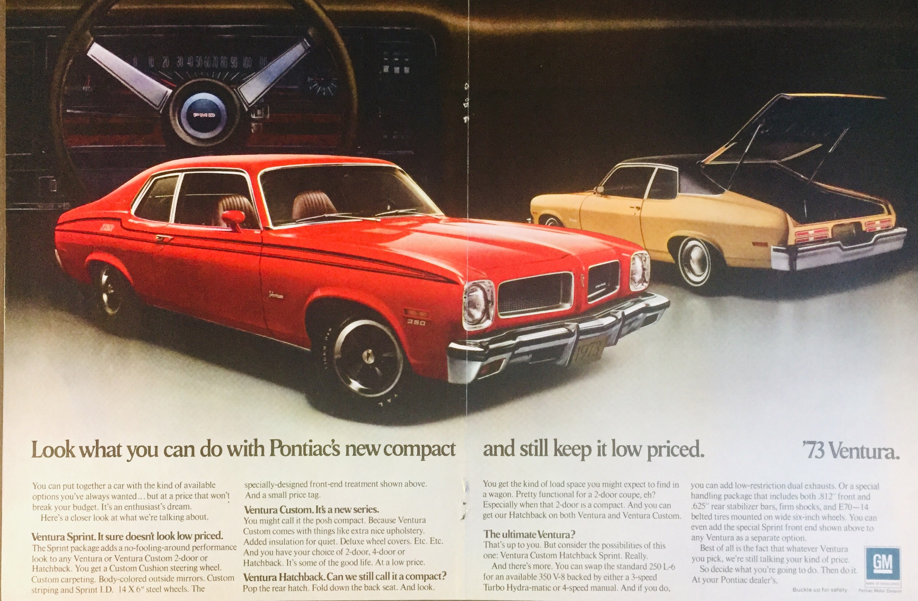 1960s USA Pontiac Magazine Advert
