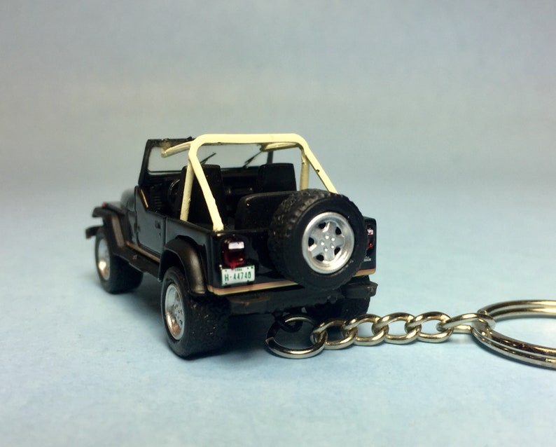 Jeep Wrangler YJ Novelty keychain made from 1/64 scale die Etsy