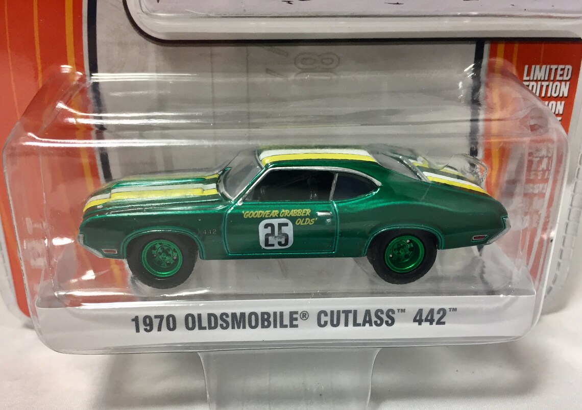 164 Greenlight CHASE CAR1970 Oldsmobile Cutlass 442Green Etsy