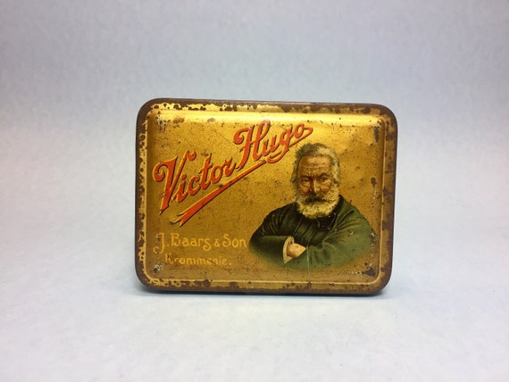 Rare Antique Victor Hugo Tobacco Tin J Baars Son Etsy