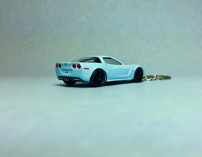 C6 Chevrolet Corvette Z06 Novelty Keychain Made From 1/64 Etsy