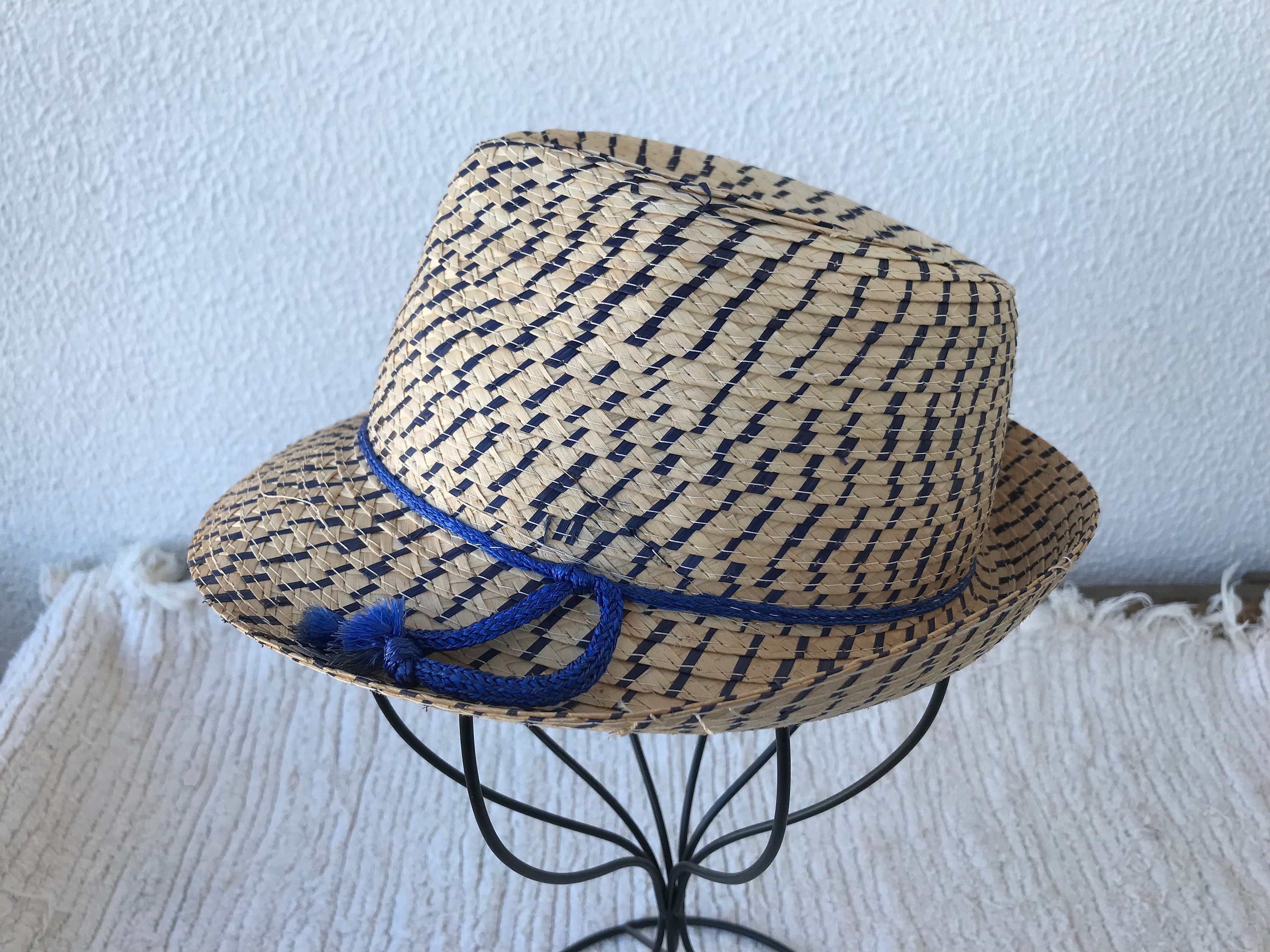 Vintage 50s/60s Kids Straw Hat Made in Italy//vintage Boys Straw