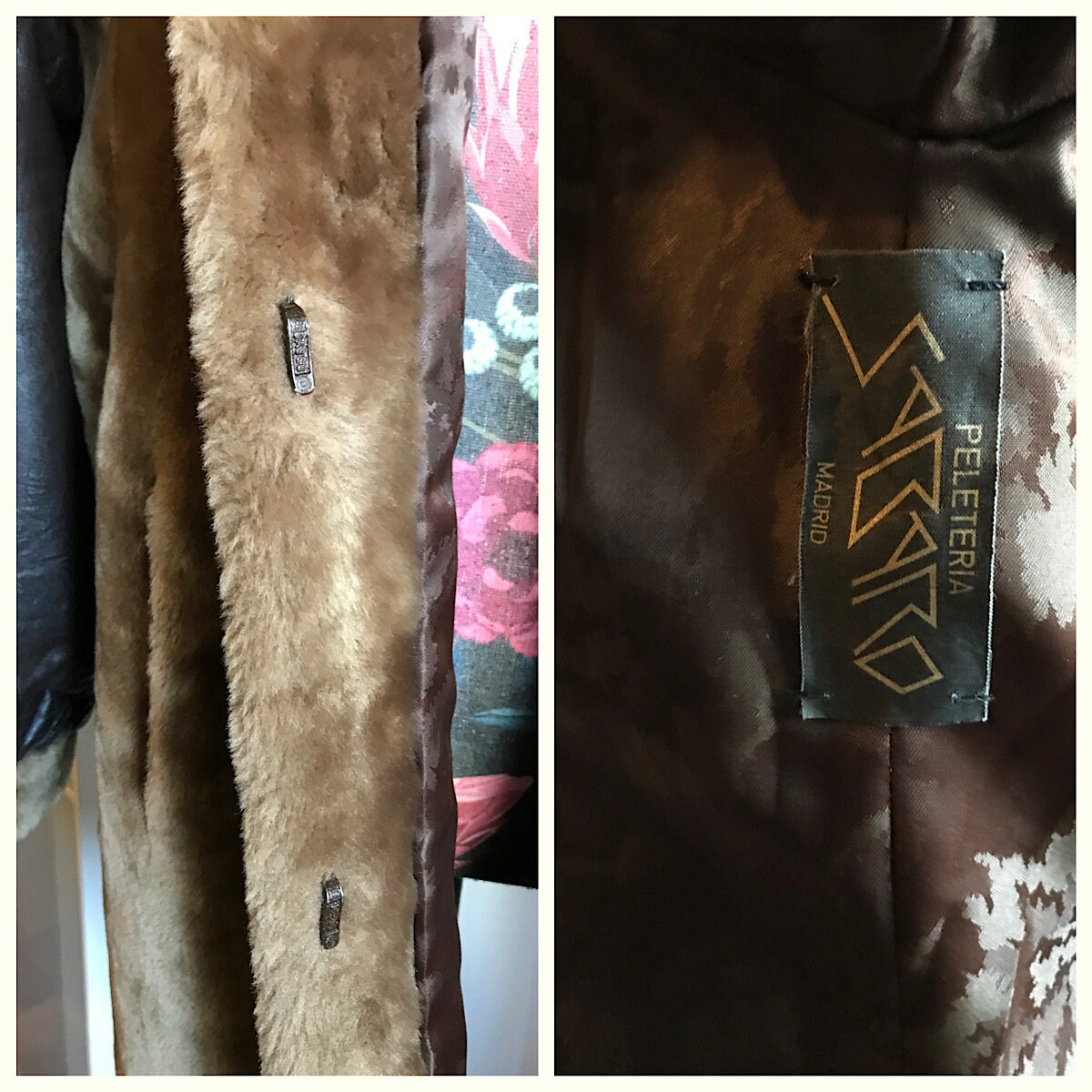 Veste Femme Vintage Années 80 En Fourrure - Création MH - Taille M - Argenté - Occasion Parfait état