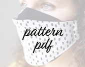 Face Mask Pattern, Face Mask Pattern PDF, Face Mask Pattern Download, Face Mask Pattern for Adult, Face Mask Pattern Sewing, 3-D Face Mask