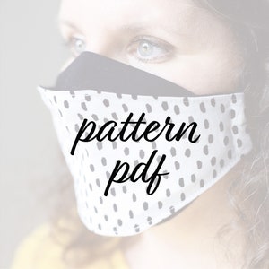 Face Mask Pattern, Face Mask Pattern PDF, Face Mask Pattern Download, Face Mask Pattern for Adult, Face Mask Pattern Sewing, 3-D Face Mask