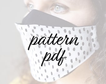 Face Mask Pattern, Face Mask Pattern PDF, Face Mask Pattern Download, Face Mask Pattern for Adult, Face Mask Pattern Sewing, 3-D Face Mask