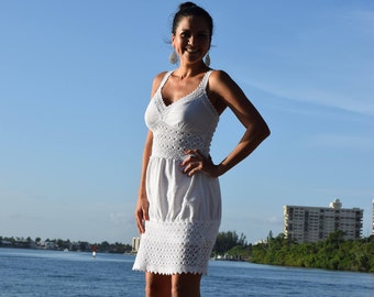 Boho Beach Dress off White Sheer Gauze With Choice of - Etsy