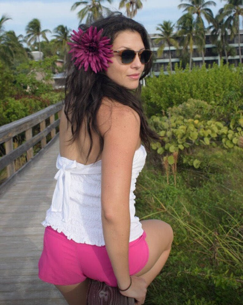 Strapless Tube Top, Cotton Strapless Top, White Strapless Top, Summer ...