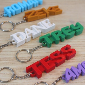 Personalized text keychain | Custom text key ring | Custom name keychain | personalized cute keychains | 3d printed custom keychain |