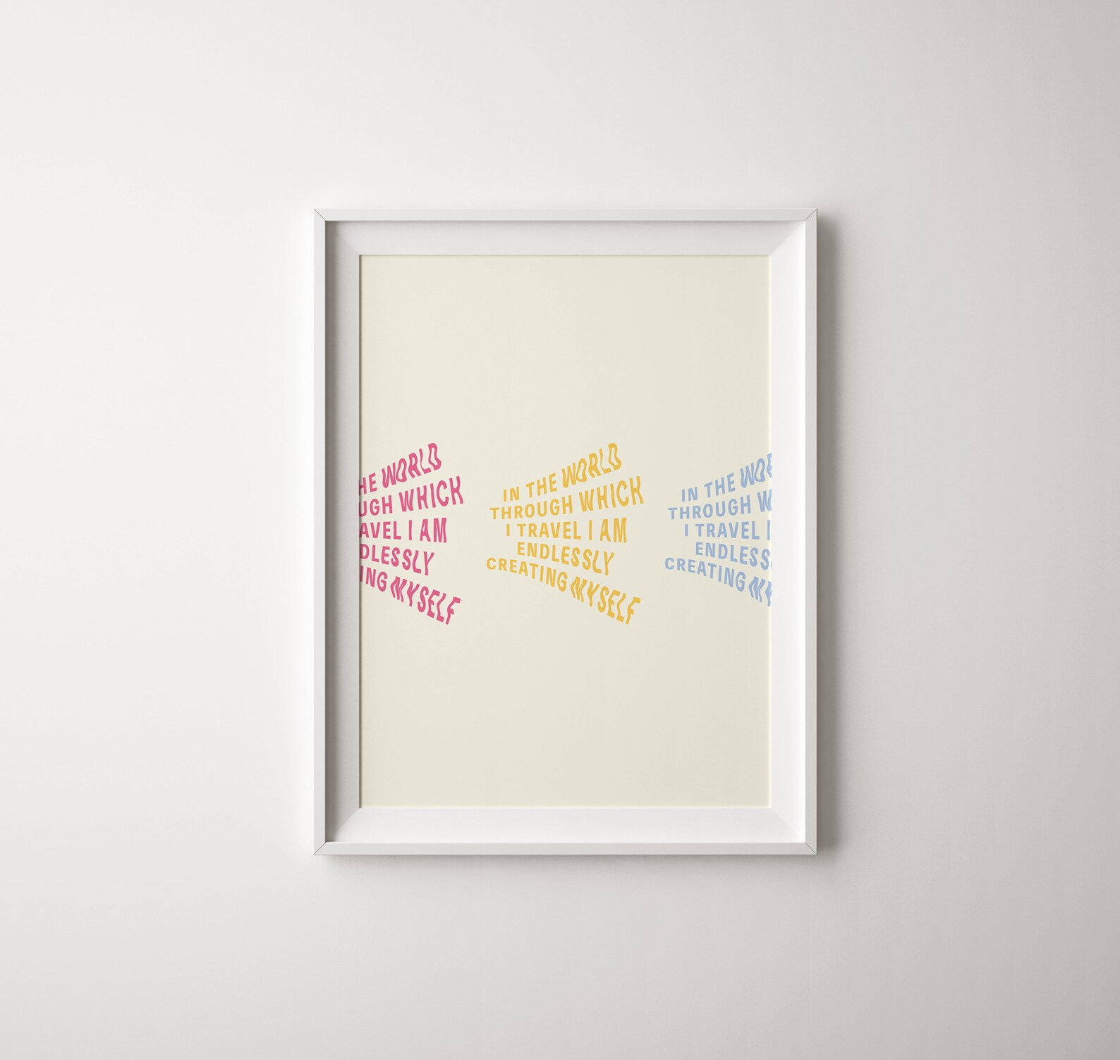 Inspirational Quote Printable Art, Colorful Prints, Minimal Wall Print ...