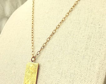 Celestial Sun Pendant Necklace — Stainless Steel Chain- Gold layering necklace