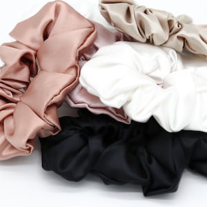 Premium Mulberry Silk Scrunchy | Tangle Free Silk Hair Tie |  Mulberry Silk Hair Elastic | Silk Hair Accessories | Unique Gift for Her