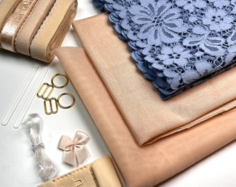 Bra Making Kit | Bra sewing Kit | Stretch Lace | Bralette DIY Kit | Bra Kit | Bralette Kit | Bra DIY Kit | Make You Bra Kit