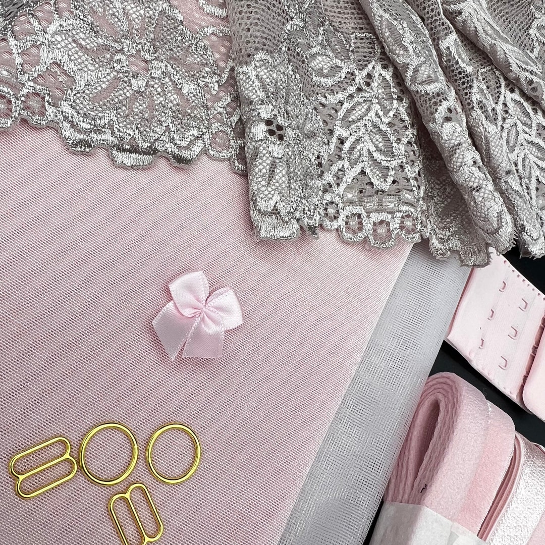 Bra Making Kit 18 Bra Sewing Kit Stretch Bralette DIY Etsy