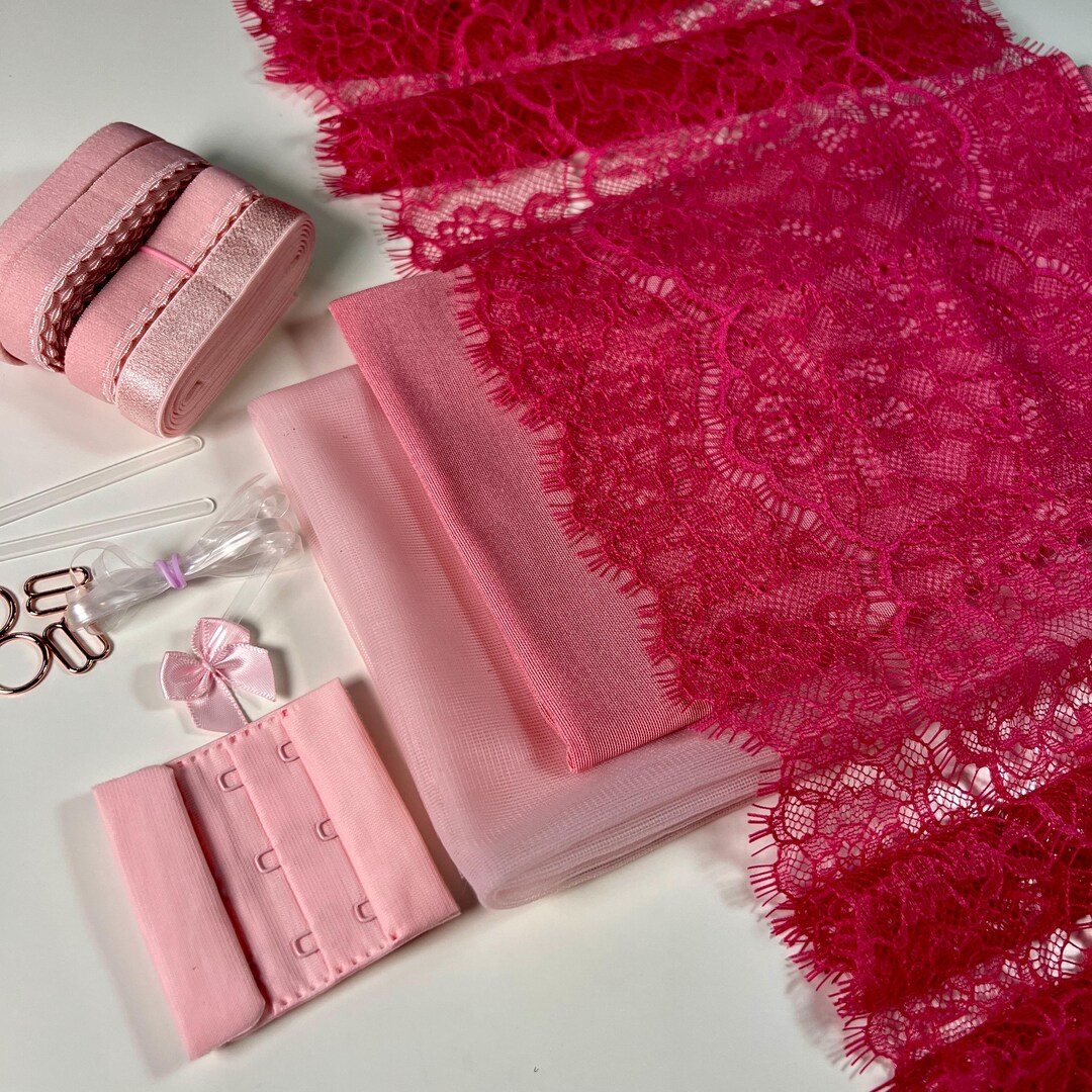 Bra Making Kit | Bra Sewing Kit | Non Stretch Lace | Bralette DIY Kit ...