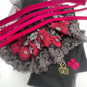 Bra Making Kit 12 | Bra sewing Kit | Non Stretch Lace | Bralette DIY Kit | Bra Kit | Bralette Kit