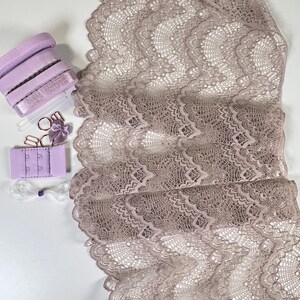 DIY Lingerie Kit – Stretch Lace Bralette & Panties Sewing Kit | S–XXL | Make Your Own Underwear Set | Lace,  Elastics and Hardware Kit