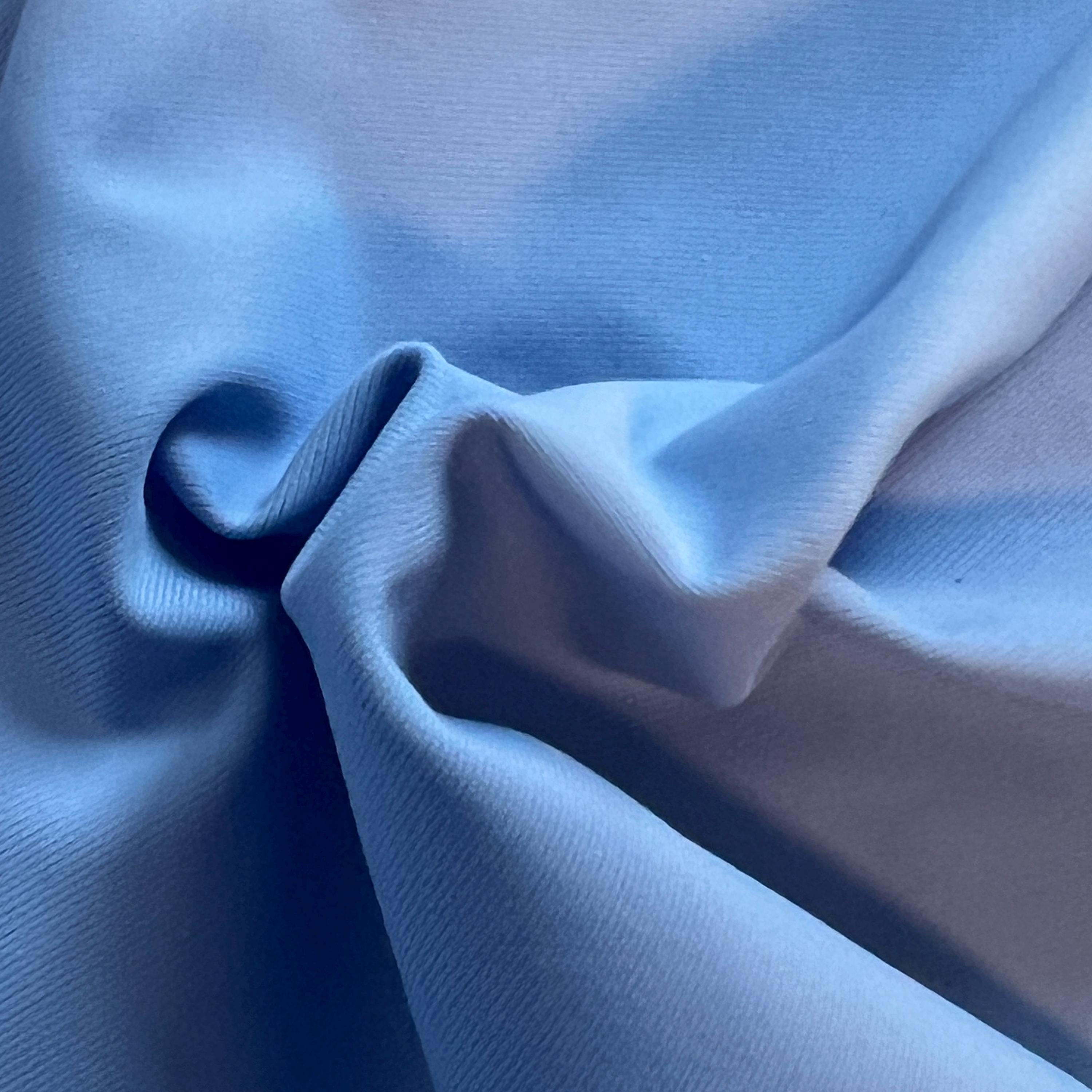 Microfiber - Light weight 4 way stretch - Nylon and Spandex fabric - Baby Blue - 1/2 meter