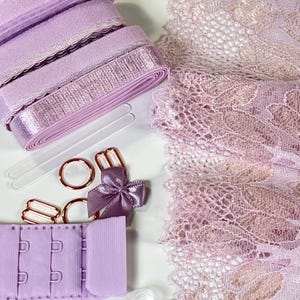 DIY Lingerie Kit – Stretch Lace Bralette & Panties Sewing Kit | S–XXL | Make Your Own Underwear Set | Lace,  Elastics and Hardware Kit
