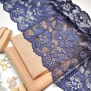 Bra Making Kit | Bra sewing Kit | Stretch Lace | Bralette DIY Kit | Bra Kit | Bralette Kit | Bra DIY Kit | Make You Bra Kit