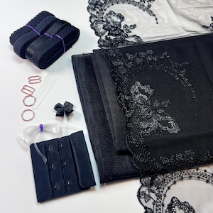 Bra Making Kit 6 | Bra sewing Kit | Non Stretch | Bralette DIY Kit | Bra Kit | Bralette Kit