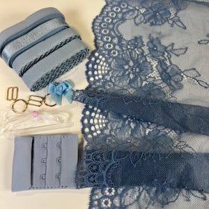 DIY Lingerie Kit – Stretch Lace Bralette & Panties Sewing Kit | S–XXL | Make Your Own Underwear Set | Lace,  Elastics and Hardware Kit