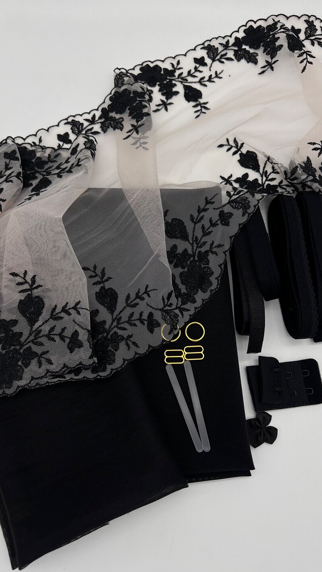 Bra Making Kit 3 Bra Sewing Kit Non Stretch Bralette DIY Kit Bra Kit