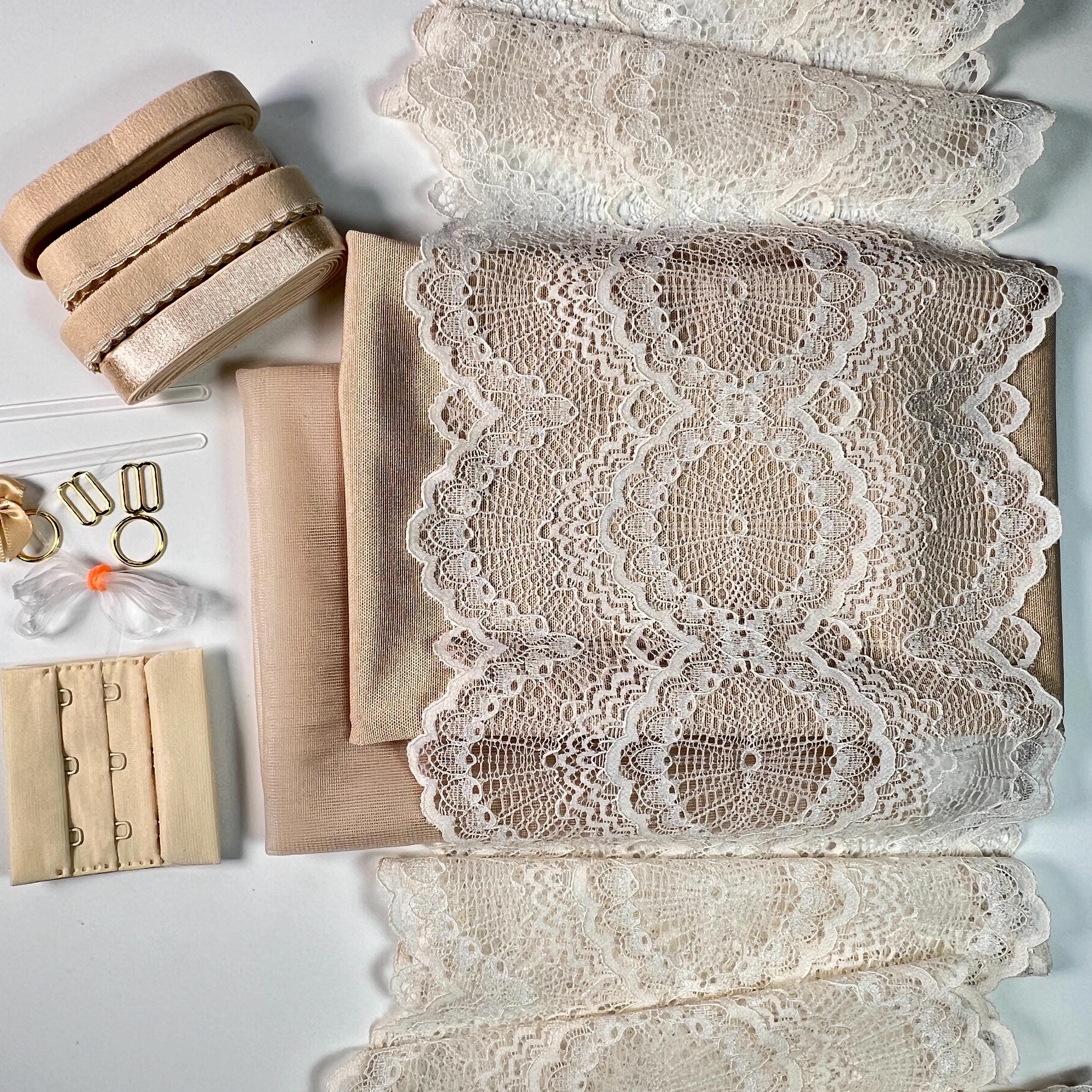 Bra Making Kit | Bra Sewing Kit | Stretch Lace | Bralette DIY Kit | Bra ...