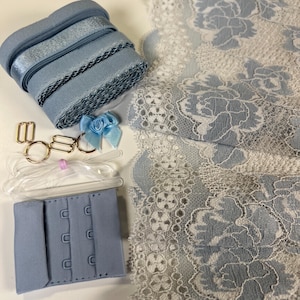 DIY Lingerie Kit – Stretch Lace Bralette & Panties Sewing Kit | S–XXL | Make Your Own Underwear Set | Lace,  Elastics and Hardware Kit