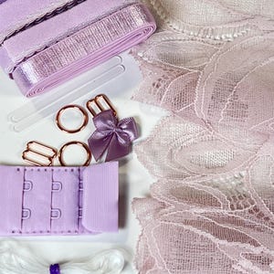 DIY Lingerie Kit – Stretch Lace Bralette & Panties Sewing Kit | S–XXL | Make Your Own Underwear Set | Lace,  Elastics and Hardware Kit