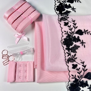 Bra Making Kit 22 | Bra sewing Kit | Non Stretch | Bralette DIY Kit | Bra Kit | Bralette Kit