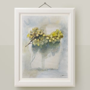 Grape painting Original watercolor fruit still life
