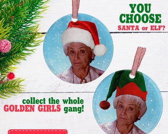 sophia petrillo ornament golden girls santa hat funny gifts decorate christmas elf xmas tree decor gifts for her girlfriend bff - Golden Girls Christmas sophia petrillo ornament golden girls santa hat funny gifts decorate christmas elf xmas tree decor gifts for her girlfriend bff - Golden Girls Christmas