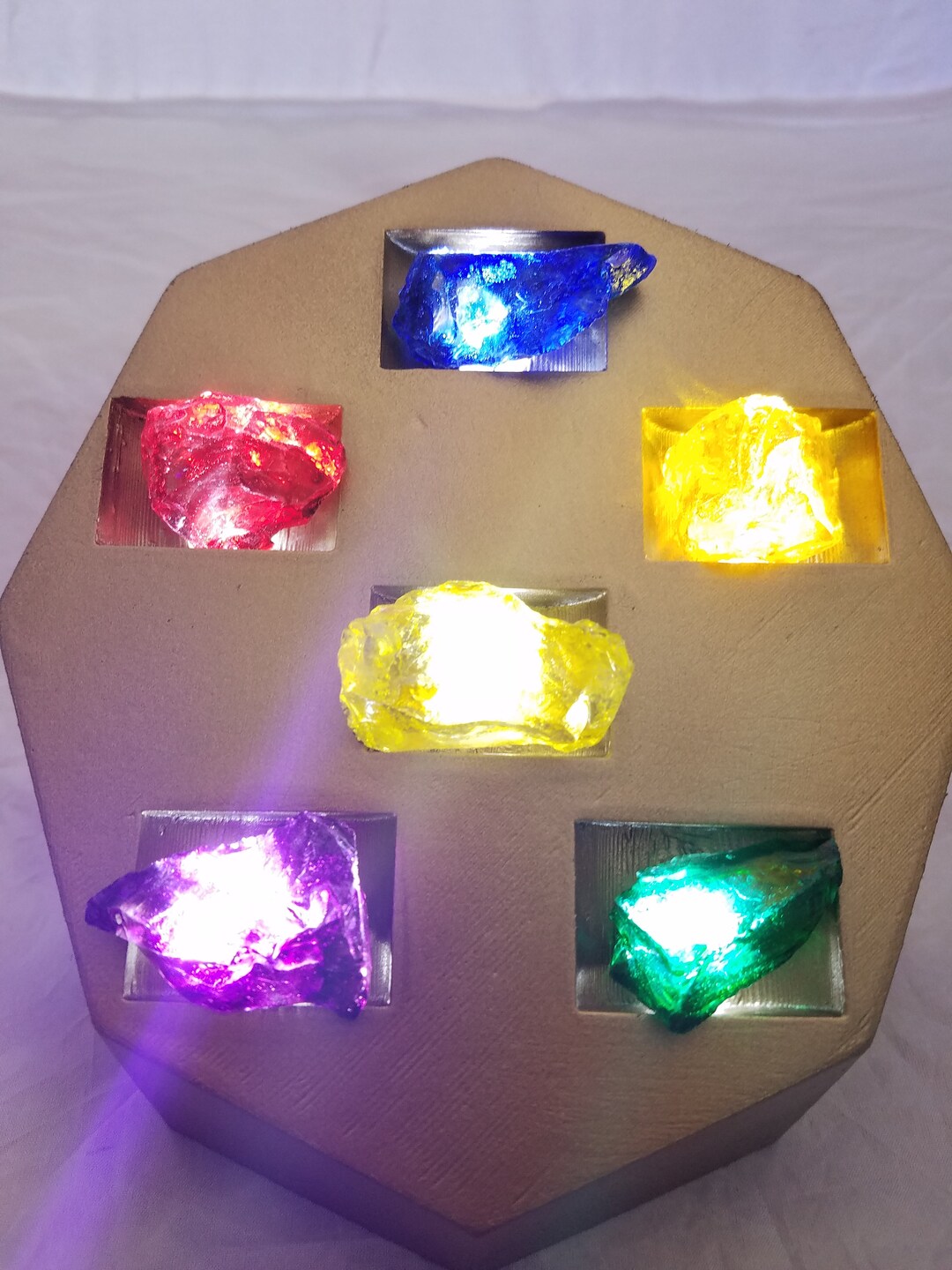 在庫処分 半額 With Set Collection Stone Infinity Marvel Light Display up その他