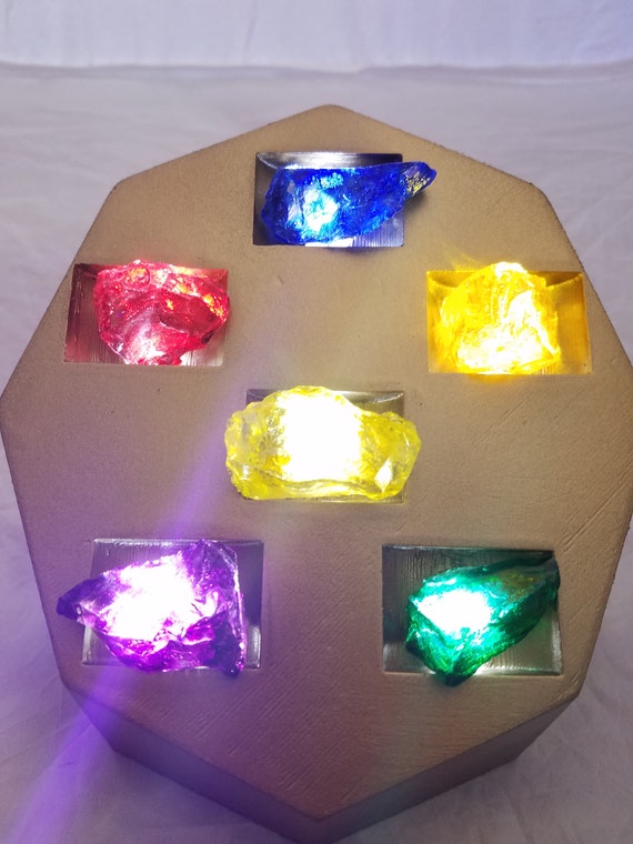 Marvel Infinity Stone Collection Set With Light up Display Stand Complete Your Marvel Collection With These Iconic Stones Etsy UK