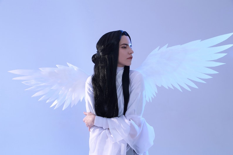 custom made: small white angel wings cosplay and other