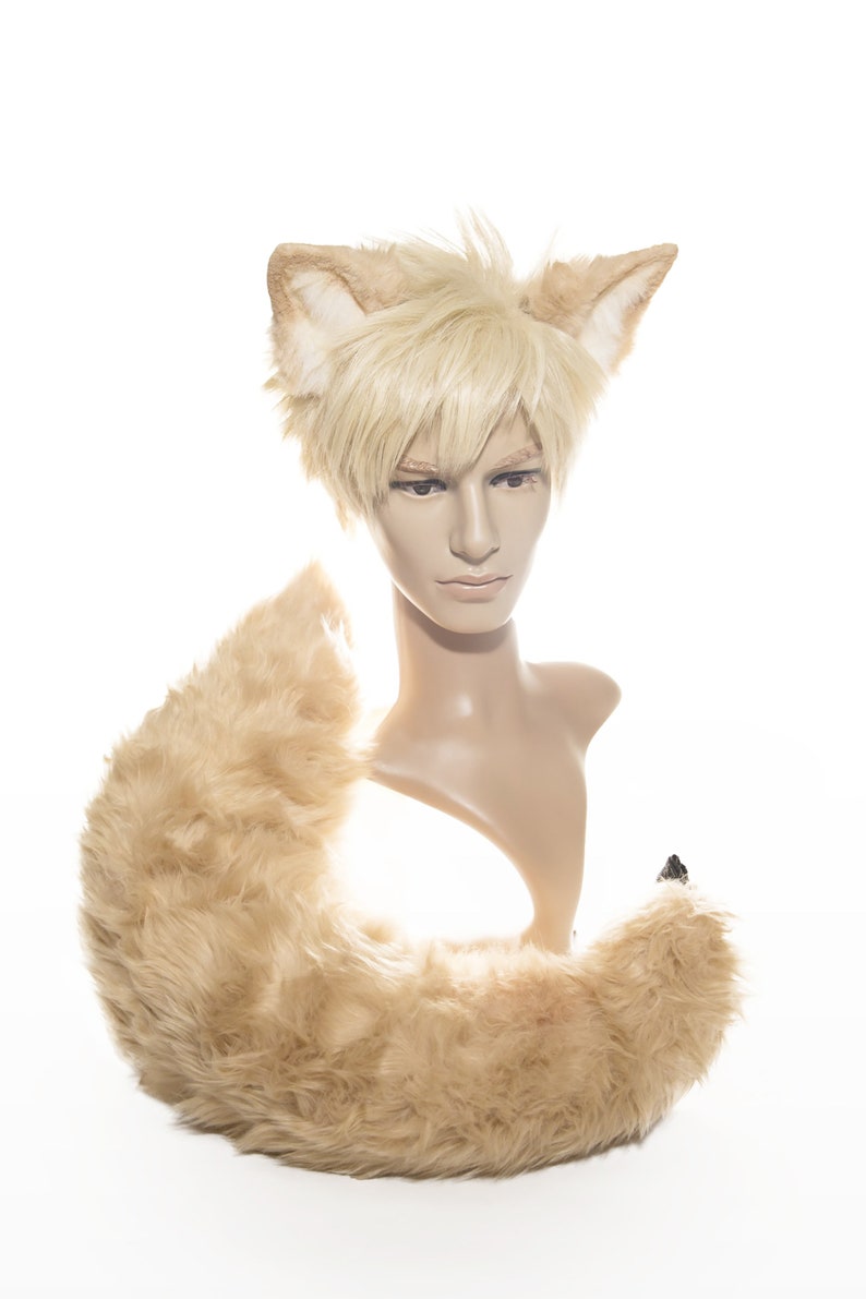 Custom made: Katsuki Bakugou wolf ears and tail cosplay | Etsy