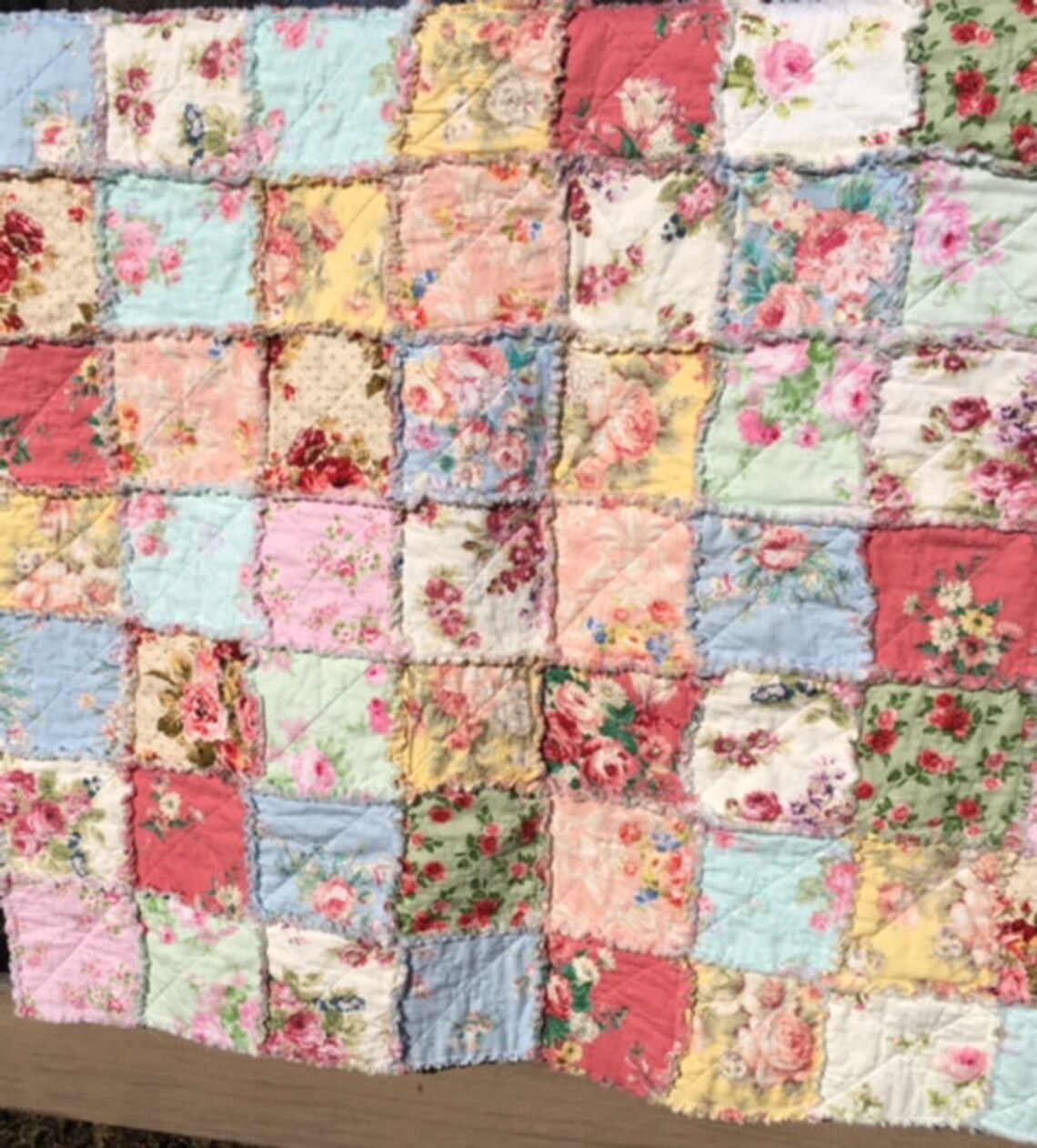 Shabby Chic Baby Quilt Etsy