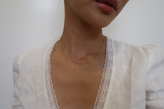 14k Gold Snake Chain Ultra Thin Snake 