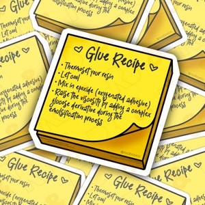 Michele's Glue Recipe Sticker